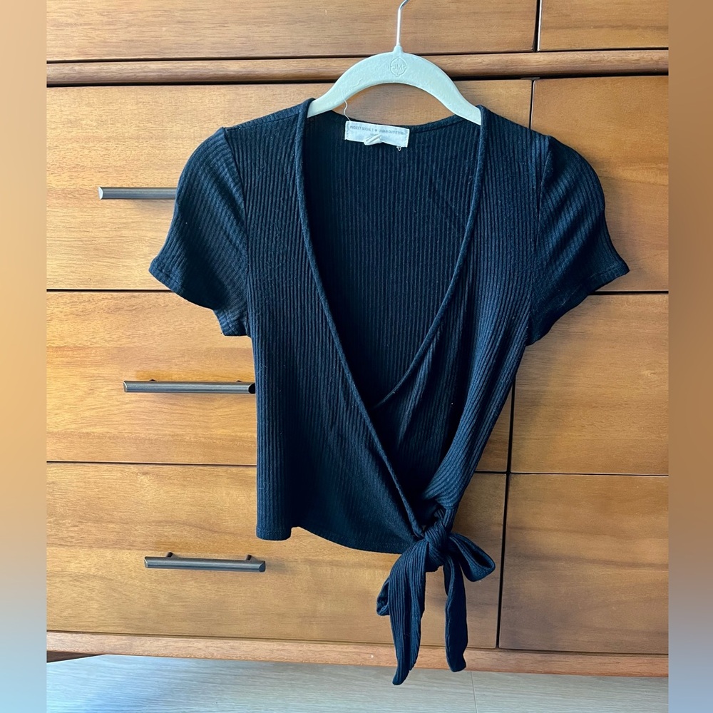 Urban Outfitters Project Social T Wrap Crop Top: Size S